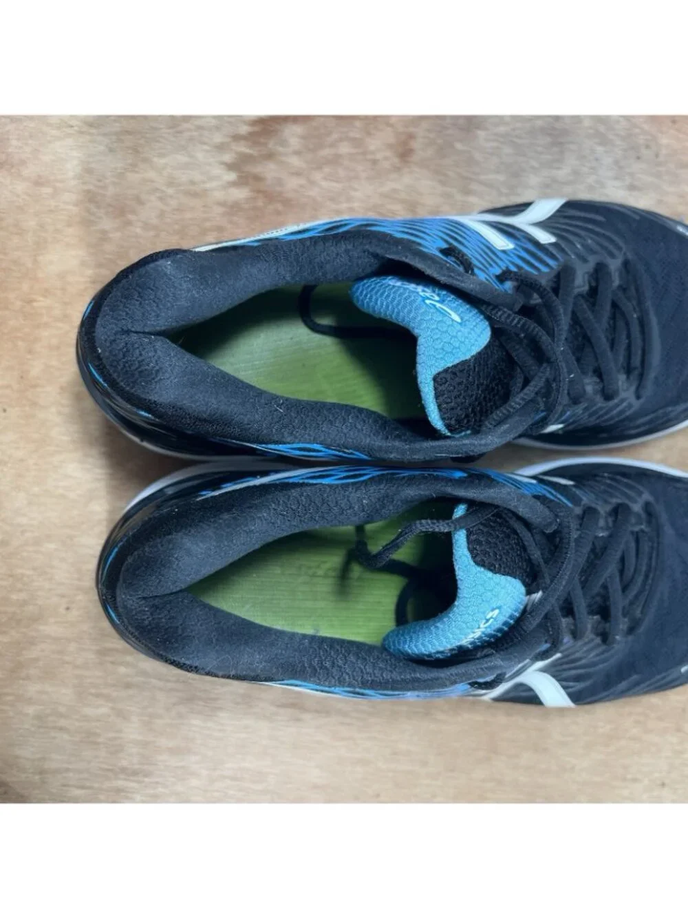 Asics Gel Nimbus 18 Men Size 11.5 T600N Black Running Shoes Sneakers